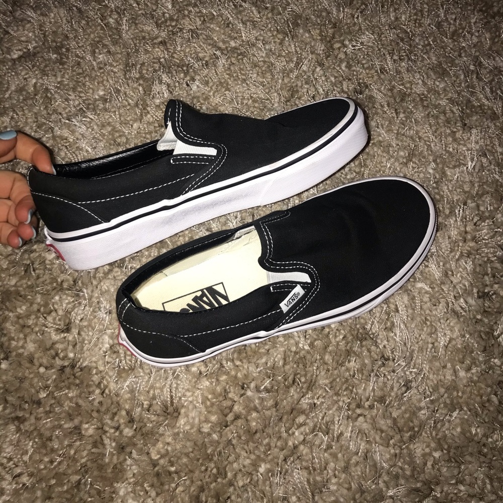 Black Slip on Vans